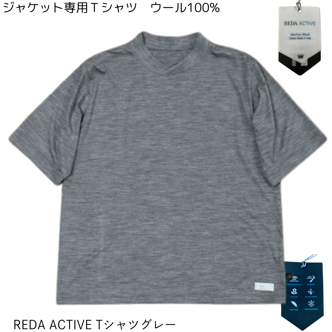 未使用5万 エストネーション REDA ACTIVE シャツジャケット M yokosakamoto_official SUIT SHIRT イタリアを代表する名門服地